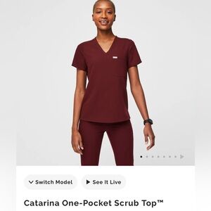 Figs women Catarina one pocket scrub top medium